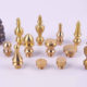 Door Hinge Brass Heads